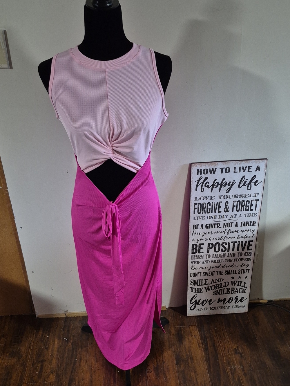 NWT Pink 2 Tone Dress